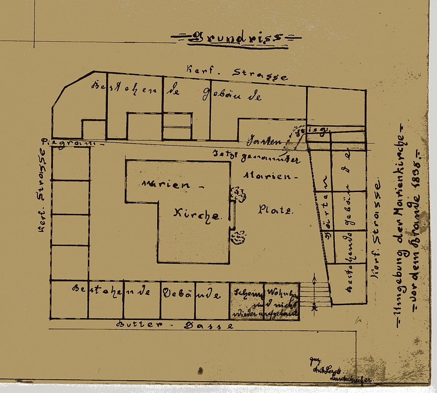 1838 Marienplatz Grundriß