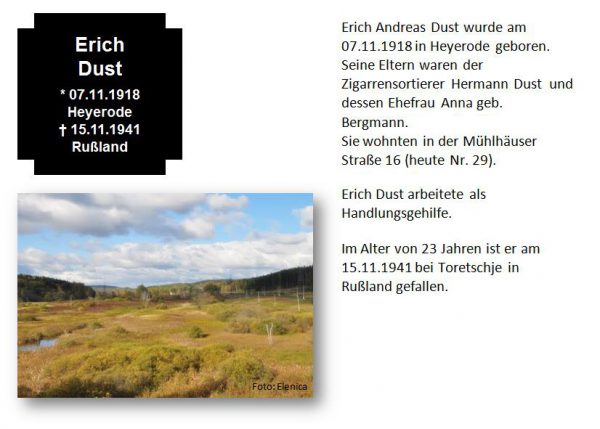 Dust, Erich